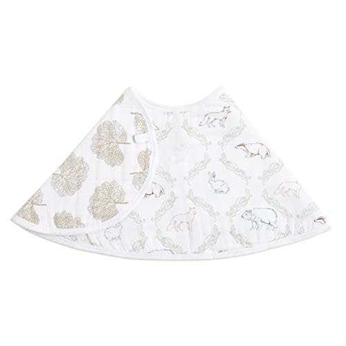 aden + anais Essentials Burpy Bib, 100% Cotton Muslin, Soft Absorbent 4 Layers, Multi-Use Burp Cloth and Bib, 22.5" X 11", Single, Harmony