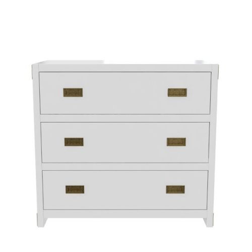 Baby Relax Miles 3-drawer Dresser, Nursery Storage, Soft Gray