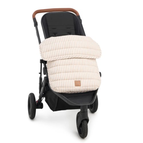 Natural Stripe Linen Pram Cosy