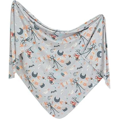 Copper Pearl Large Premium Knit Baby Swaddle Receiving Blanket 'Nightmare Before Christmas'