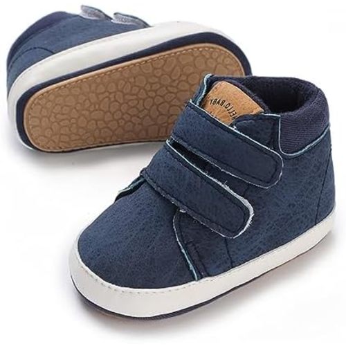 E-FAK Baby Shoes Boys Girls Infant Sneakers Non-Slip Rubber Sole Toddler Crib First Walker Shoes