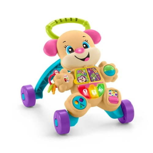 Fisher-Price Laugh & Learn Smart Stages Stroll Along Walk & Push Educational Toy for Baby & Toddler