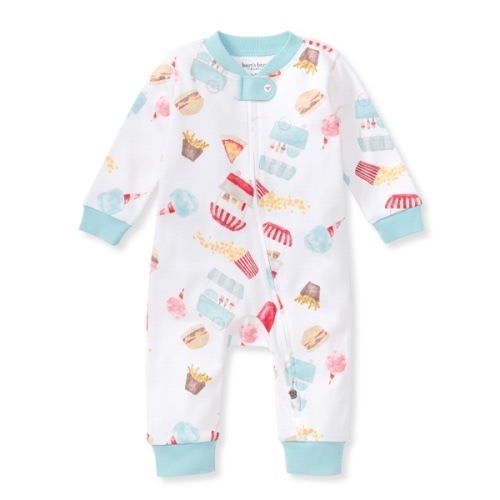 Burt's Bees Game Day Eats Organic Cotton Sleeper - 0-3 Months