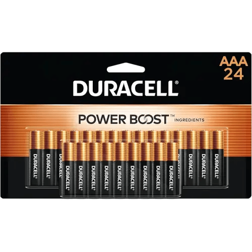 Duracell Coppertop AAA Batteries with Power Boost Ingredients, 24 Count Pack Triple A Battery with Long-Lasting Power, Alkaline AAA Battery for Household and Office Devices