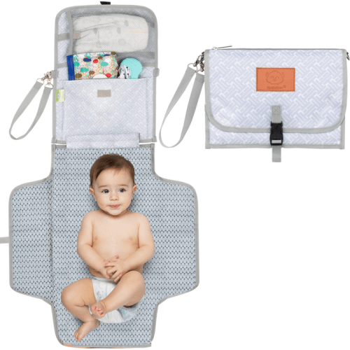KeaBabies Ezee Diaper Changing Pad, Gray Mod