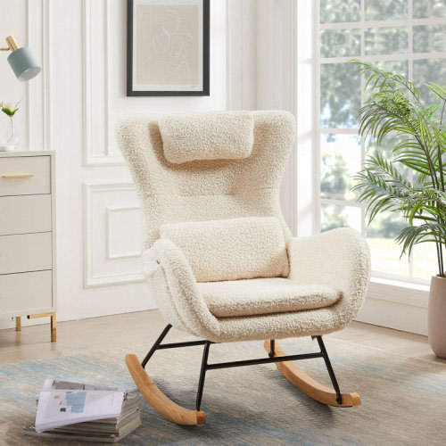 George Oliver Modern Nursery Rocking Chair | High Backrest with Ergonomic Support | Smooth Rocking Motion | Ideal for Baby Nursery, Bedroom & Breastfeeding & Reviews | Wayfair