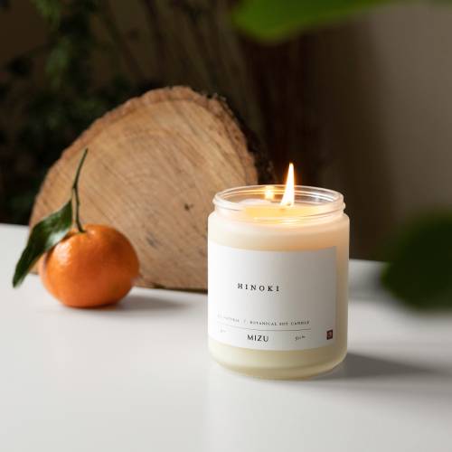 HINOKI Essential Oil Candle ///  Grapefruit, Hinoki, Cypress