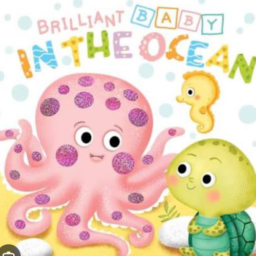 Little Hippo Books Brilliant Baby: In the Ocean - Children's Touch and Feel and Learn Sensory Board Book
