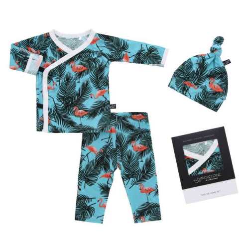 Peregrine Kidswear Flamingo Bamboo Take Me Home Set