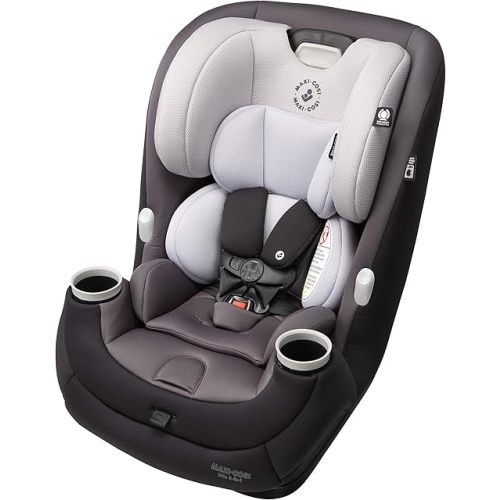 Maxi-Cosi Pria All-in-One Convertible Car Seat, rear-facing, from 4-40 pounds: forward-facing to 65 pounds: and up to 100 pounds in booster mode, Blackened Pearl