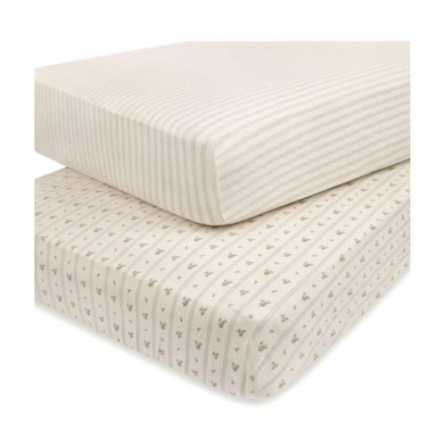 Ely's & Co. Baby Fitted Crib Sheet 100% Combed Jersey Cotton for Baby Boy 2 Pack