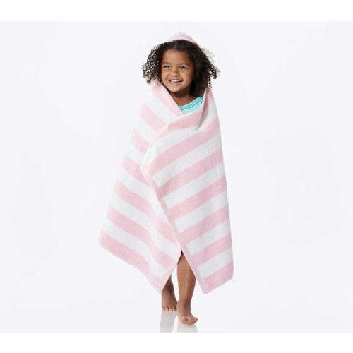 Rugby Stripe Kid Hooded Towels