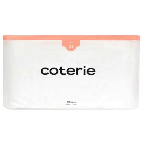 Coterie Baby Overnight Diapers, Size 1, 10-16 lbs - 33 Count Pack