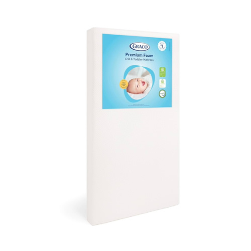 Graco Premium Crib & Toddler Mattress – GREENGUARD Gold Certified & CertiPUR-US Certified, Fits All Standard Crib & Toddler Beds, Waterproof Sleep Surface, Machine-Washable Outer Cover for Easy Care