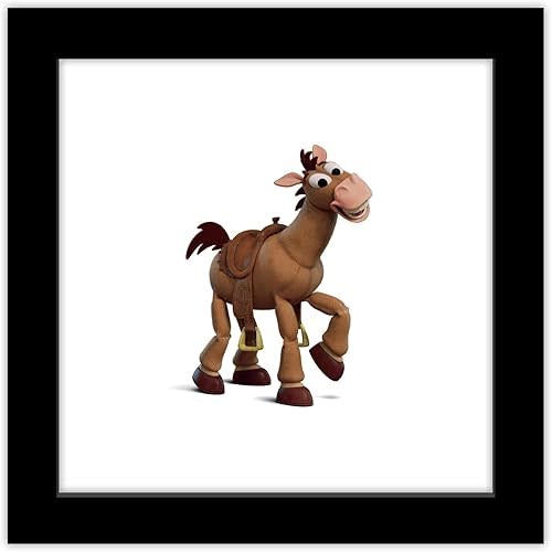 Trends International Gallery Pops Disney Pixar Toy Story 4 - Bullseye Wall Art Wall Poster, 12" x 12", Black Framed Version