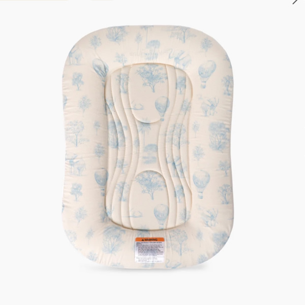 Infant Lounger Wave | Blue Toile
