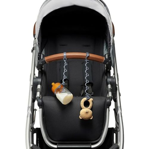 Toy Straps for baby - Keep toy, bottle & pacifier Off The Floor - Great for Stroller, High Chair and Car Seat - 2-Pack - Tradewinds