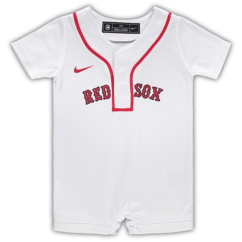 Newborn & Infant Boston Red Sox Nike White Official Jersey Romper