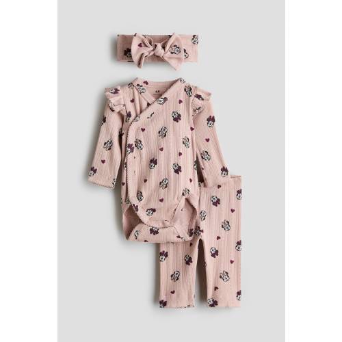 3-PIECE PRINTED POINTELLE SET