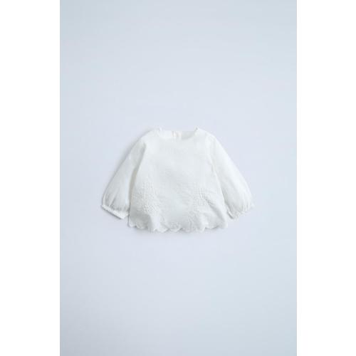 EMBROIDERED SHIRT - Oyster-white | ZARA United States