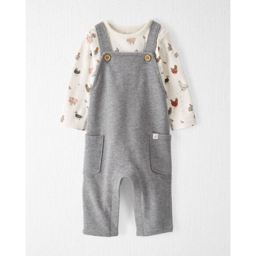 Baby Organic Cotton Overalls Set in Farm Animals - Little Planet | Carter's