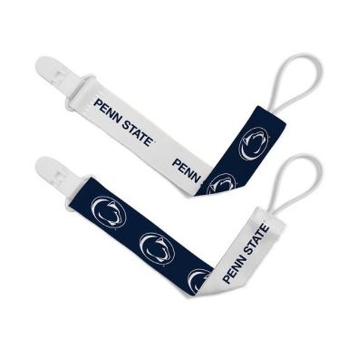 BabyFanatic Officially Licensed Unisex Pacifier Clip 2-Pack - NCAA Penn State Nittany Lions - Officially Licensed Baby Apparel