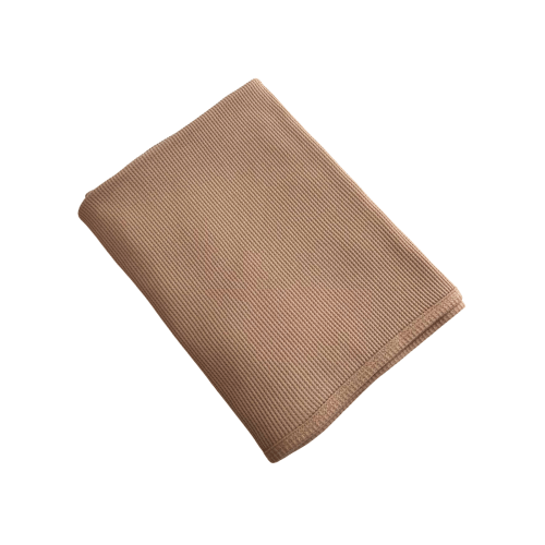 Organic Cotton Waffle Swaddle Blanket, Tan