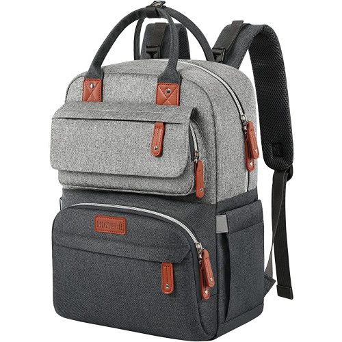 Migtech Diaper Bag Backpack, Baby Essentials Bag with Insulated Pockets Stroller Straps, Multifunctional Large Capacity Diaper Bags for Baby Girl Boy, Waterproof Baby Bag Backpack for Mom Dad Travel