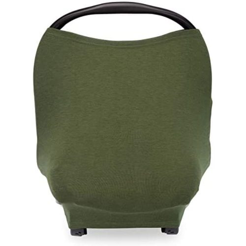 Parker Baby 4 in 1 Car Seat Cover for Girls and Boys - Stretchy Carseat Canopy, Nursing Cover, Grocery Cart Cover, High Chair Cover -"Pine"