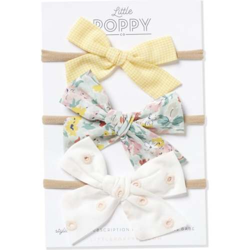 The Grace Set Original Nylon Bow, Multicolor - Little Poppy Co. | Maisonette