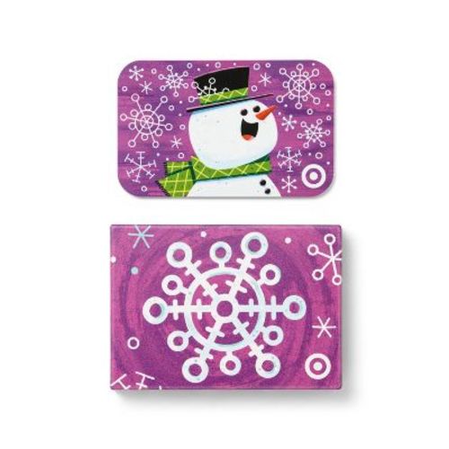 Snowflake Snowman Target Gift Card $50 + Free Gift Box
