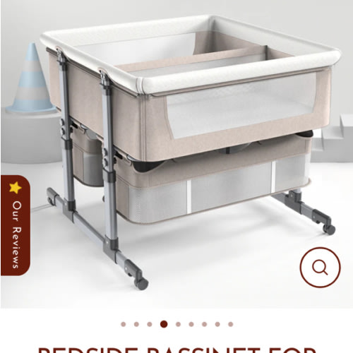 Bedside Bassinet for Twins
