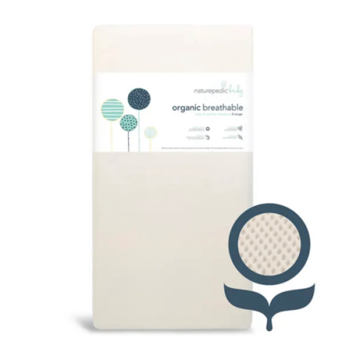 Breathable Organic 2-Stage Baby Crib Mattress