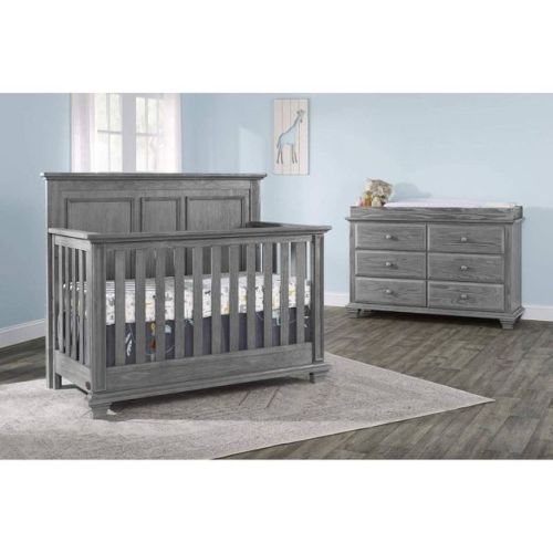 Oxford Baby Kenilworth 4-in-1 Convertible Crib - Graphite Gray