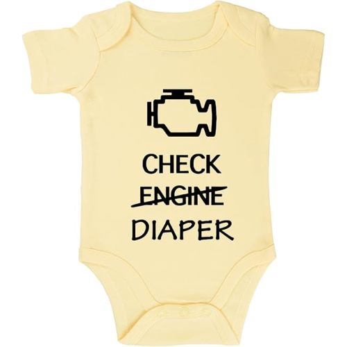 Check Engine Diaper Baby Bodysuit Mechanic Outfit f1 Clothes Baby Race Car Outfit Funny Babies Bodysuit