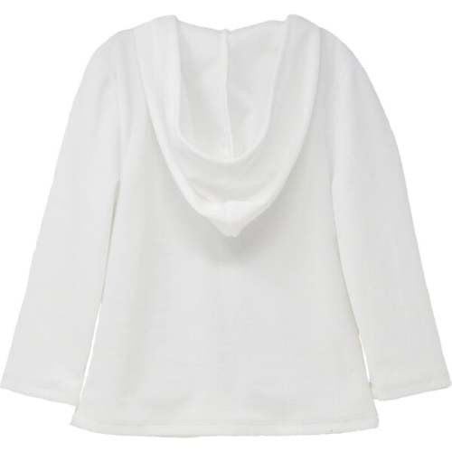 UPF 50+ Zuma Terry Beach Hoodie, White - Flap Happy | Maisonette