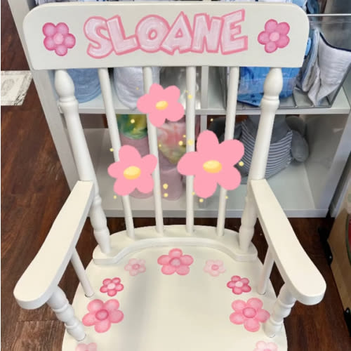 Rocking Chair with baby name