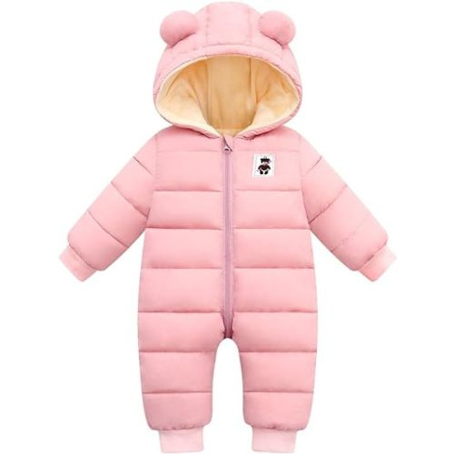 Cute Baby Boys Snowsuit New Born baby girls Winter Coat Toddler Clothes
