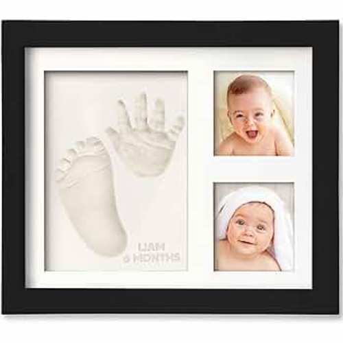 Amazon.com : Baby Hand and Footprint Kit - Quick Dry Clay Baby Footprint Kit, Newborn Keepsake, Nursery Picture Frame for Boys, Girls, Personalized Gifts for Shower & Registry, New Mom Gift (Alpine White) : Baby