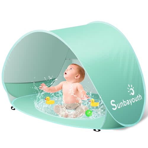 Sunba Youth Baby Beach Tent, Baby Pool Tent, UV Protection Infant Sun Shelters Beach Shade Tent, Pop Up Baby Tent for Beach