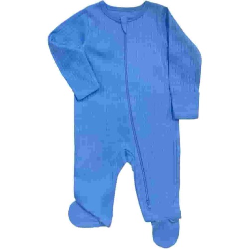 Wonder Nation Baby Gender Neutral Zip Front Footed Sleep N Play Pajamas, Sizes Preemie-6/9 Months