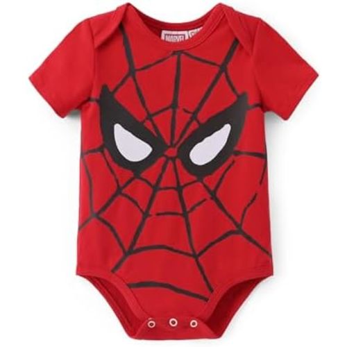 Disney Stitch Marvel Spiderman Winnie the Pooh Baby Boy Clothes Snap Bodysuit for Newborn to Infant