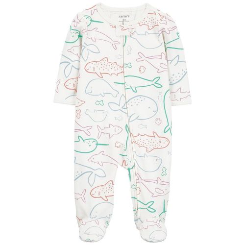 Baby Girl Carter's Whale Zip-Up Sleep & Play