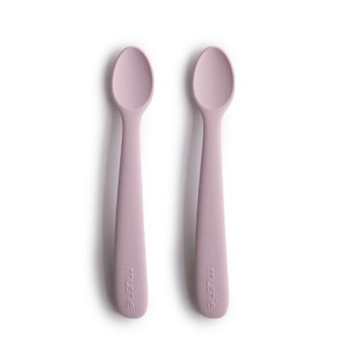 Silicone Feeding Spoons 2-pack Soft Lilac One Size