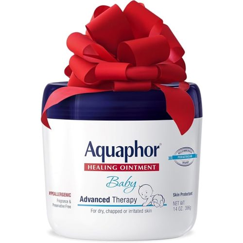 Aquaphor Baby Healing Ointment Advanced Therapy Skin Protectant, Dry Skin and Diaper Rash Ointment, 14 Oz Jar