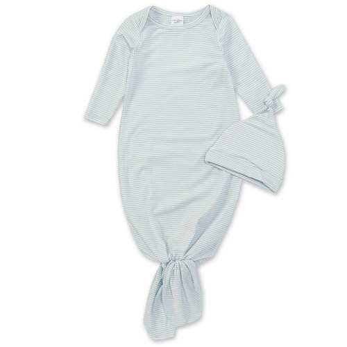 Starting Out Baby Newborn-6 Months Long-Sleeve Stripe Knotted Gown