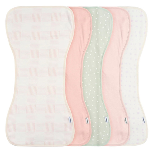 5-Pack Baby Girls Pink Plaid Jersey Burp Cloths – Gerber Childrenswear