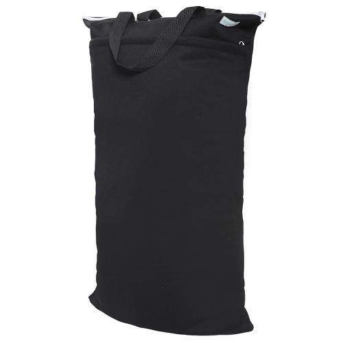 wegreeco Large Reusable Hanging Wet Dry Cloth Diaper Bag (Black)