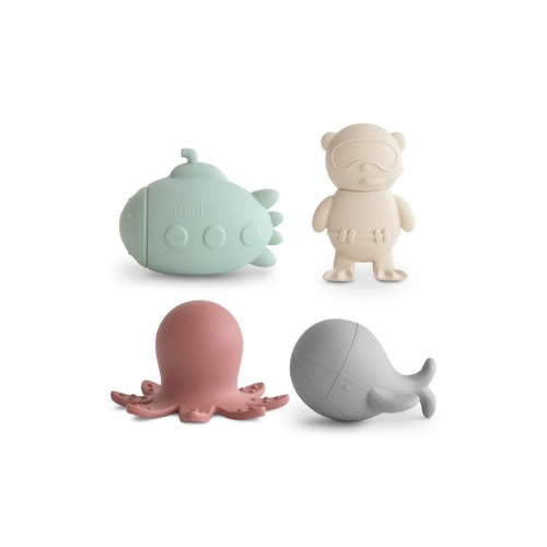 Set of 4 Sea Life Bath Playset