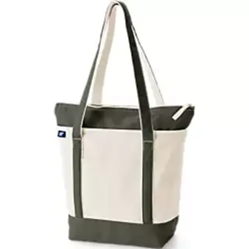 Medium 5 Pocket Open Top Canvas Tote Bag | Lands' End